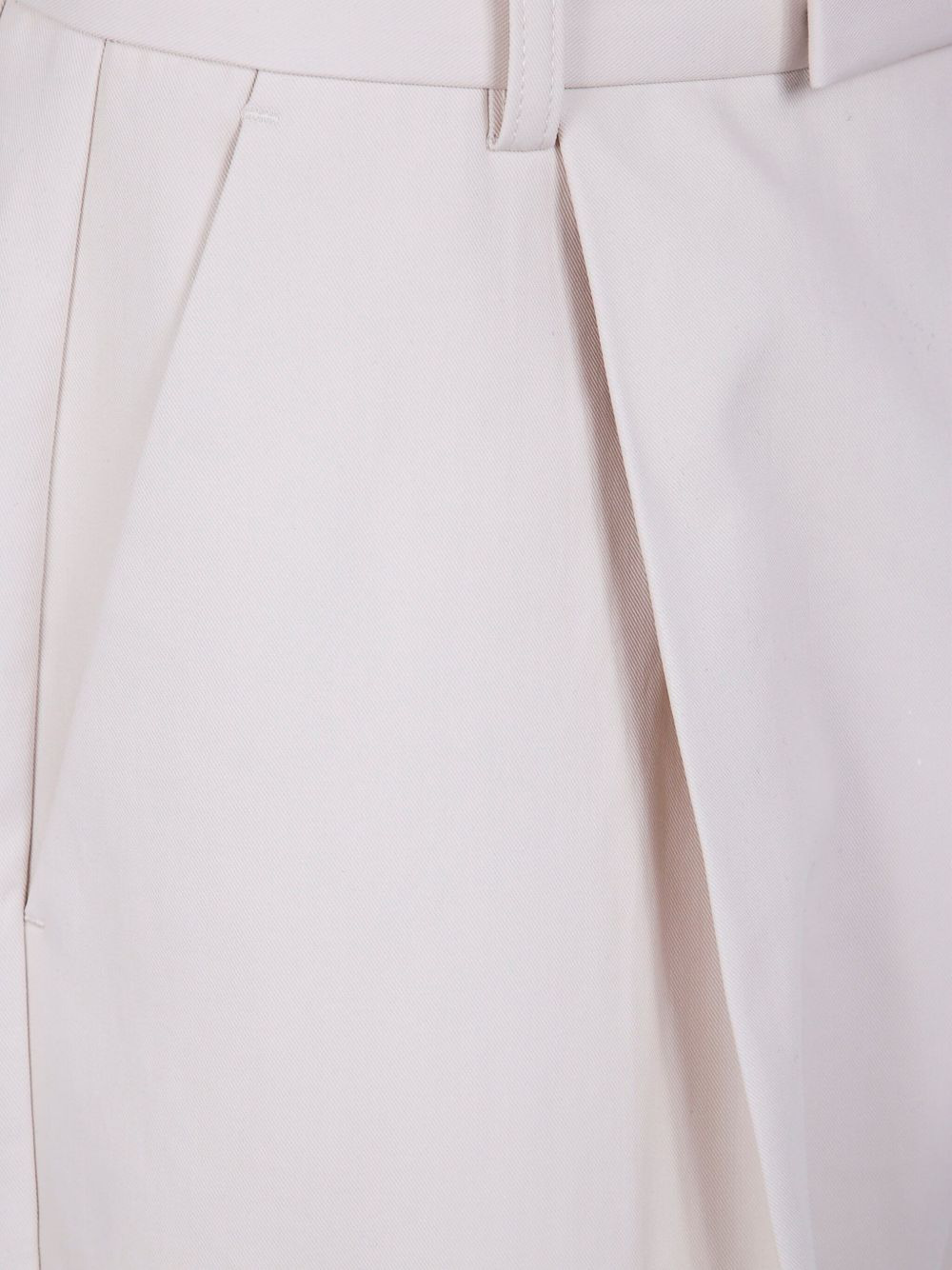 pleated cotton straight-leg trousers - 3