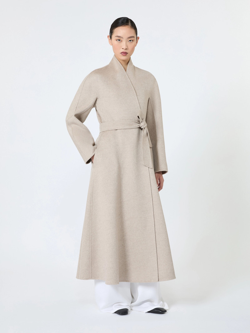 FRAGOLA Cashmere Redingote coat - SAND 3