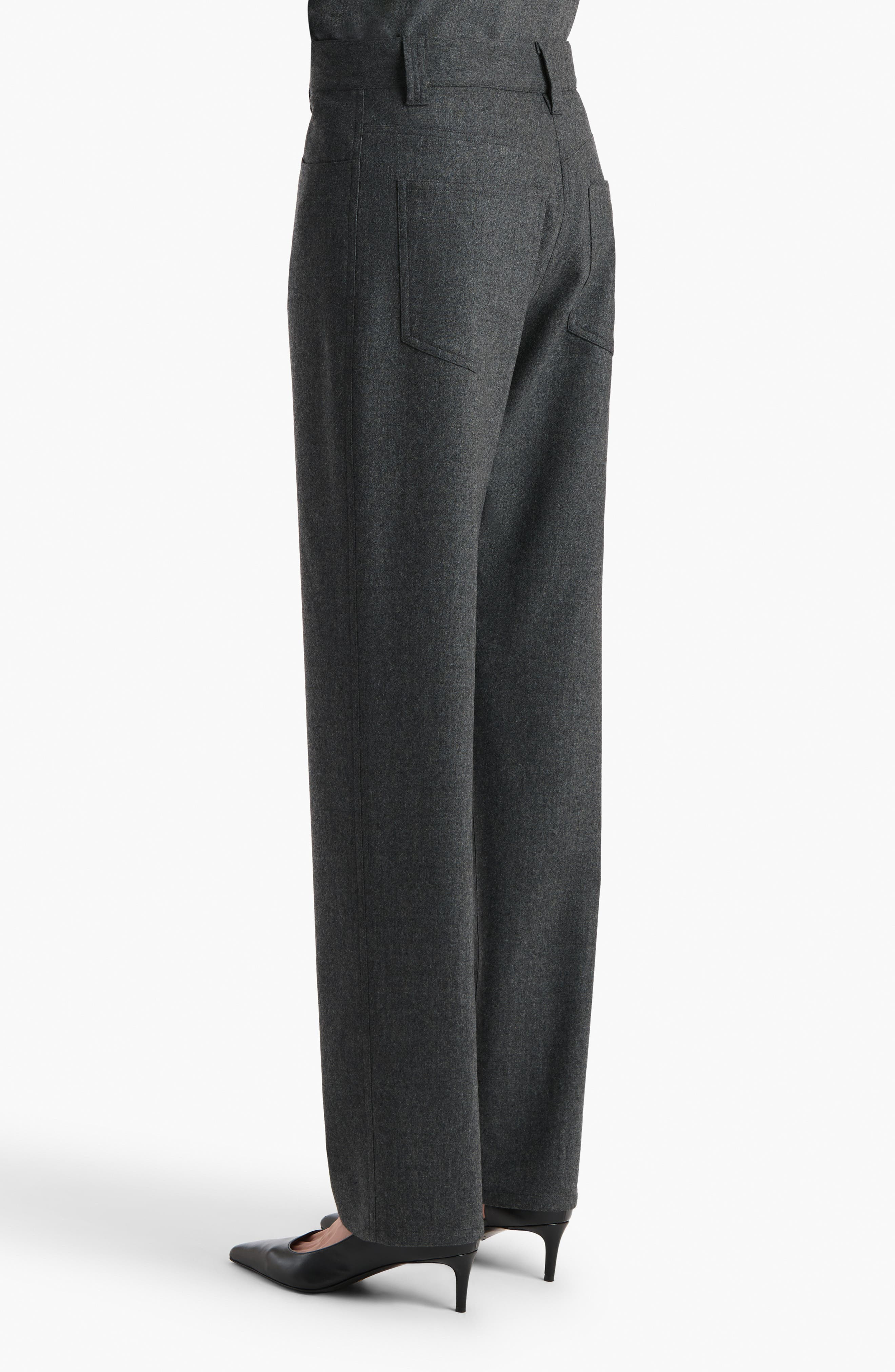 Khaite Callum Tapered Wool Pants in Storm at Nordstrom - 2