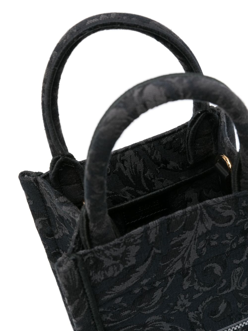 mini logo-embroidered jacquard tote bag - 5
