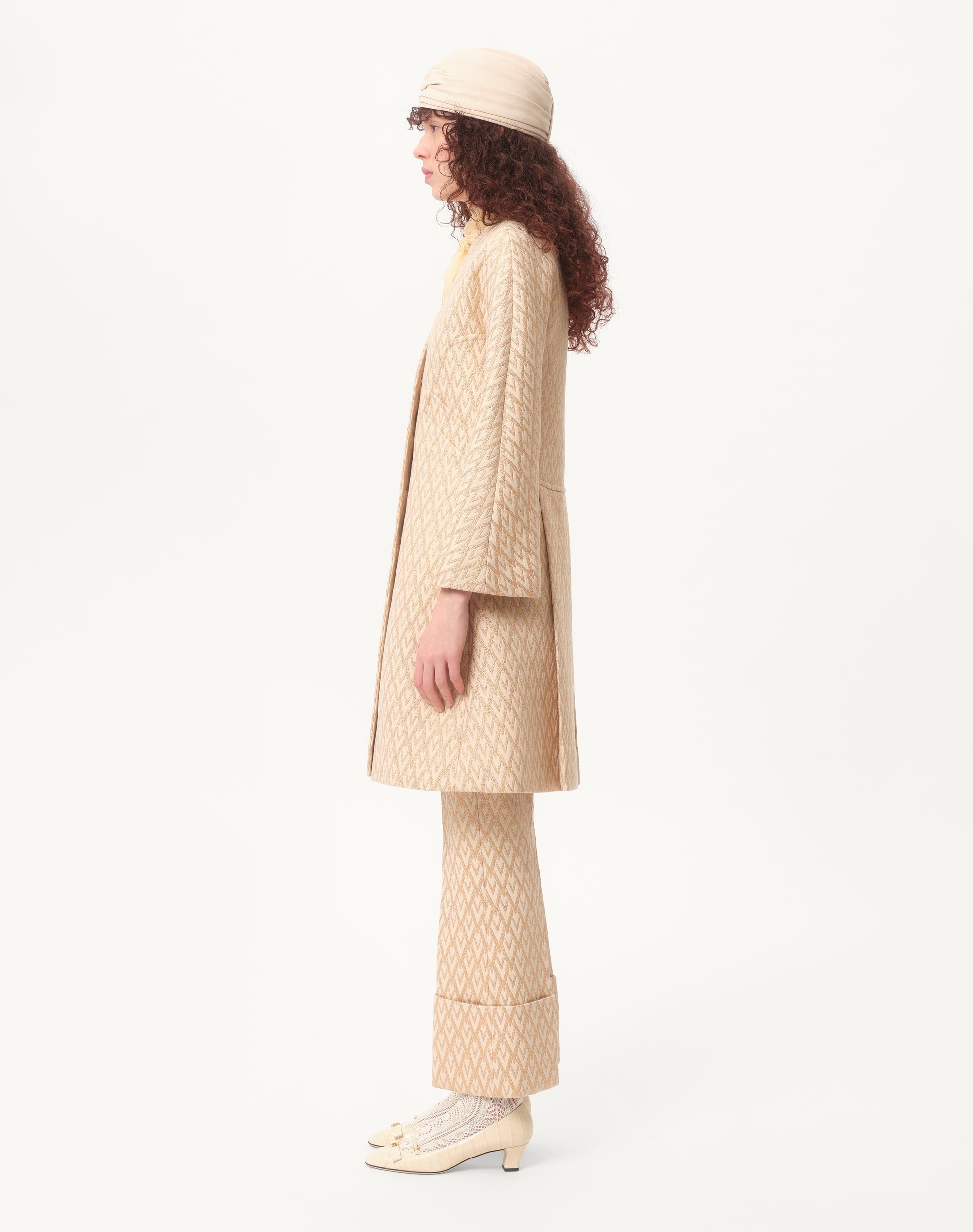 LUREX JACQUARD TOUTE LA V COAT - 7