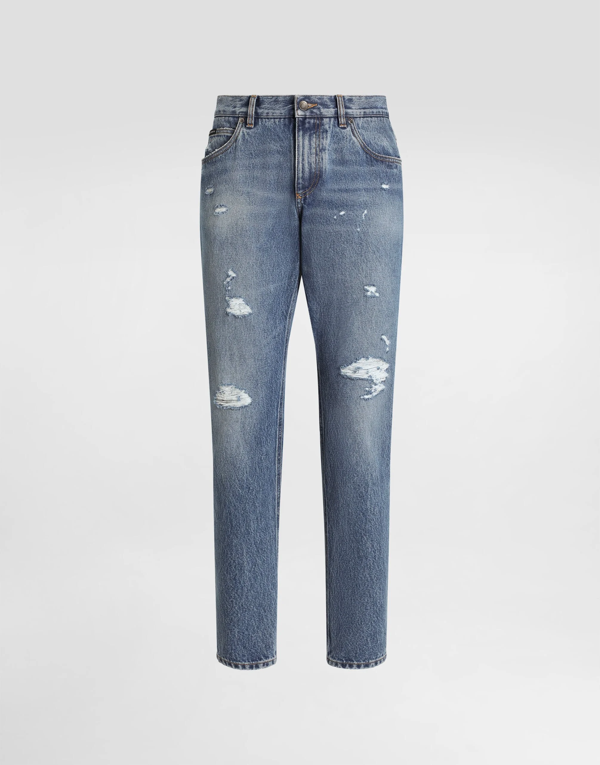 Regular cotton jeans - 1