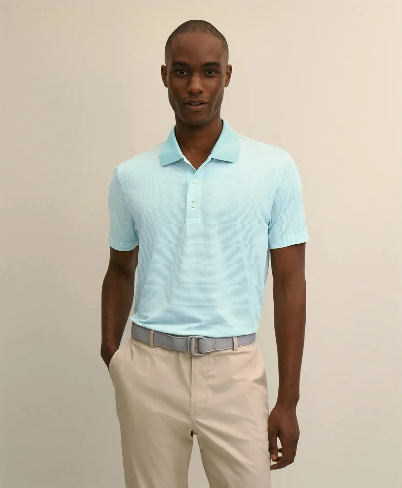 Performance Series Micro Stripe Jersey Polo Shirt - 1