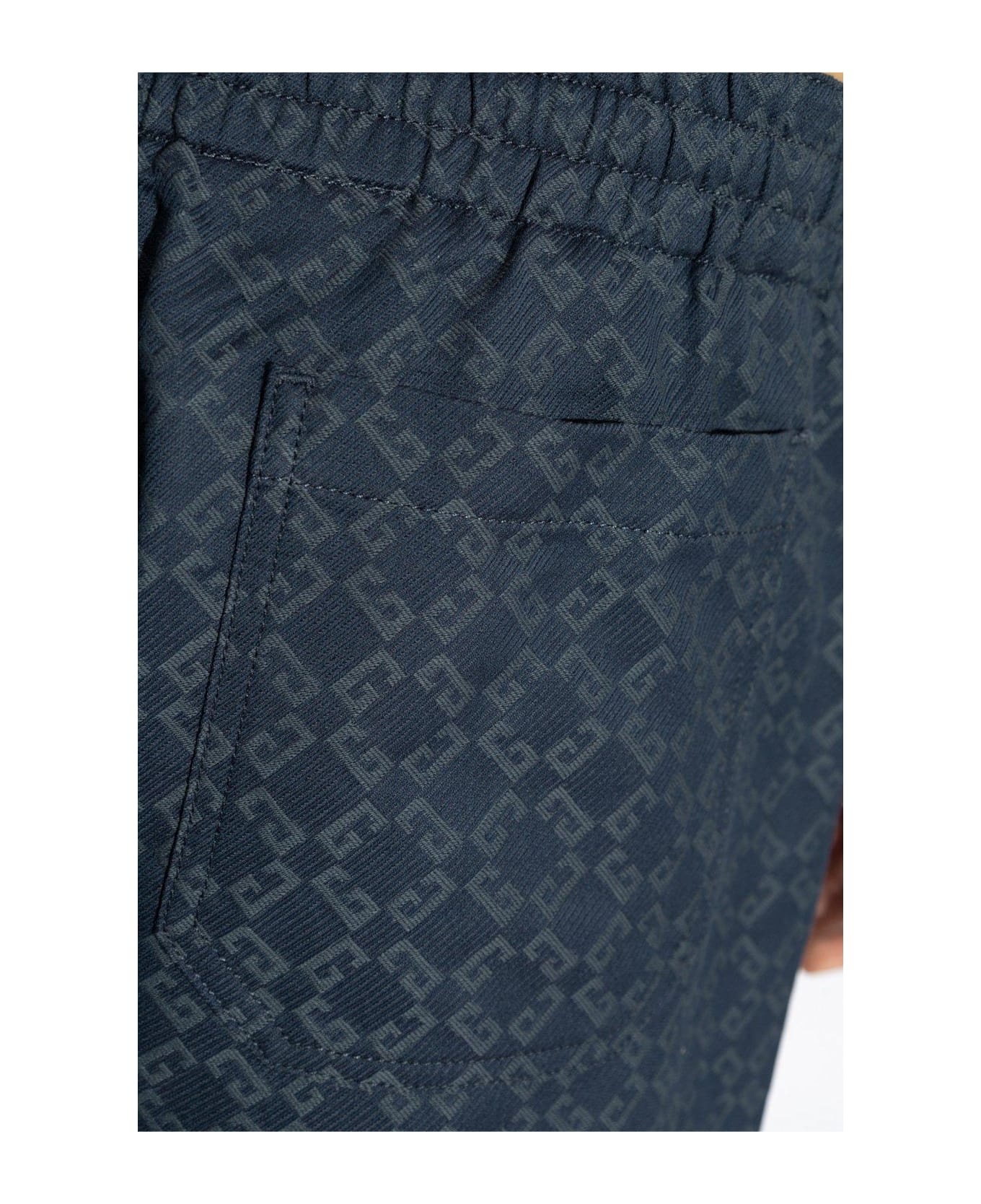 Monogrammed Elastic-waist Shorts - 4