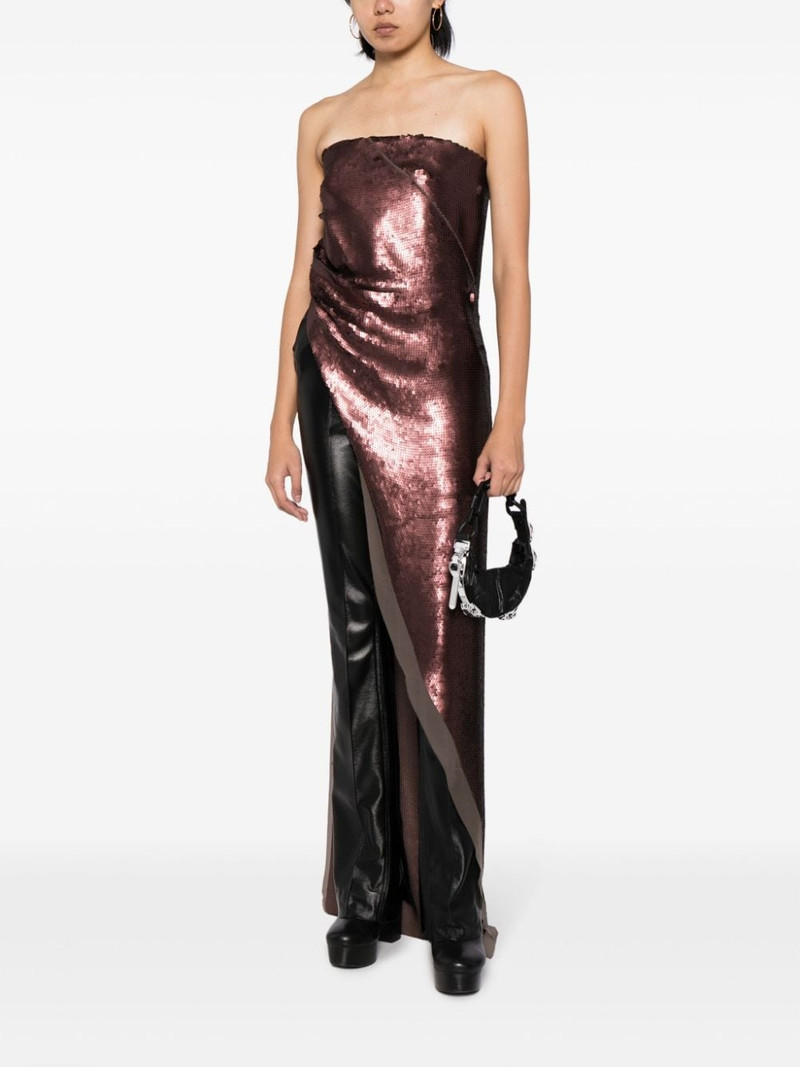 Rick Owens Luxor asymmetric sequinned top outlook