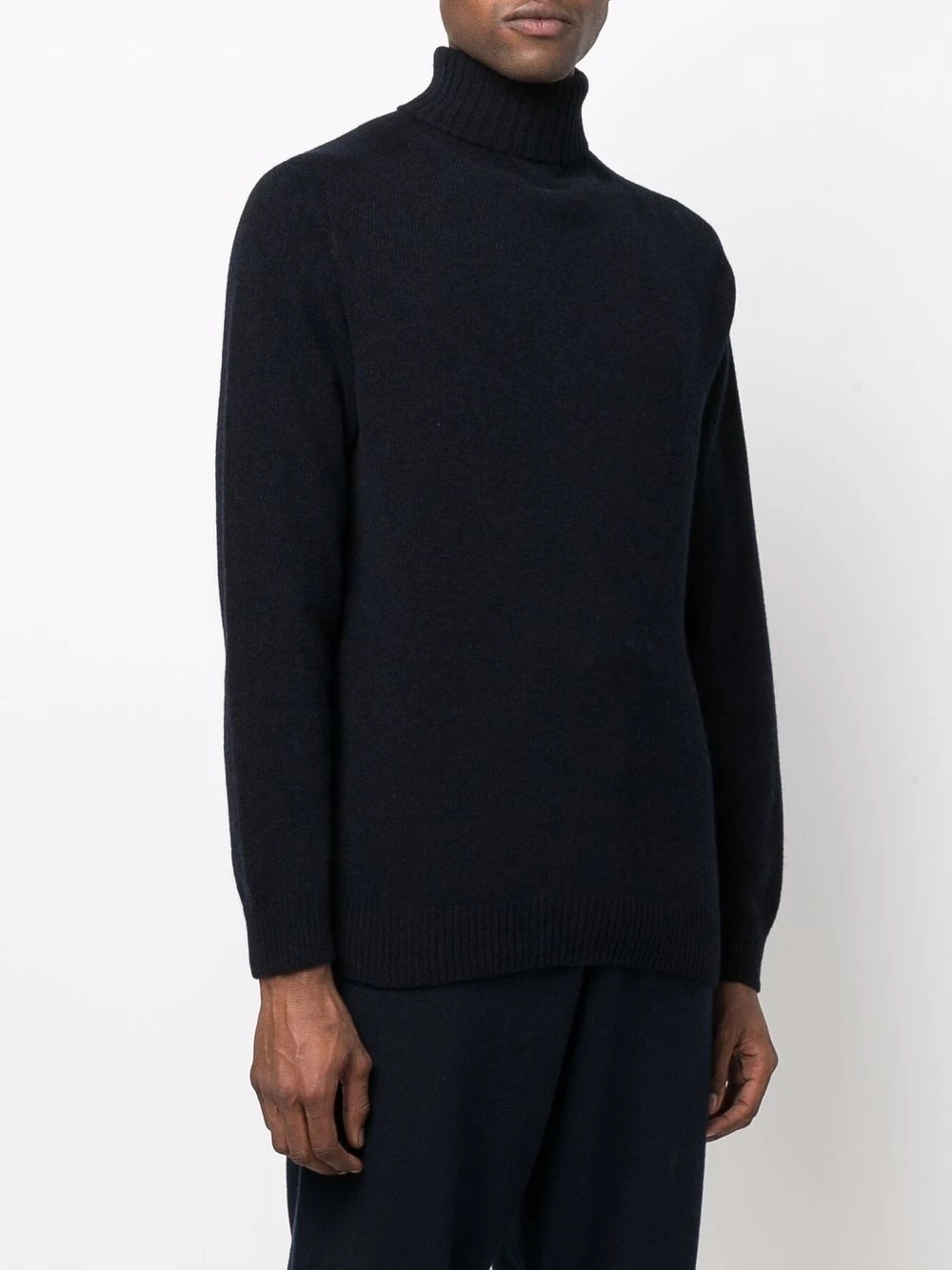 roll neck knitted jumper - 3