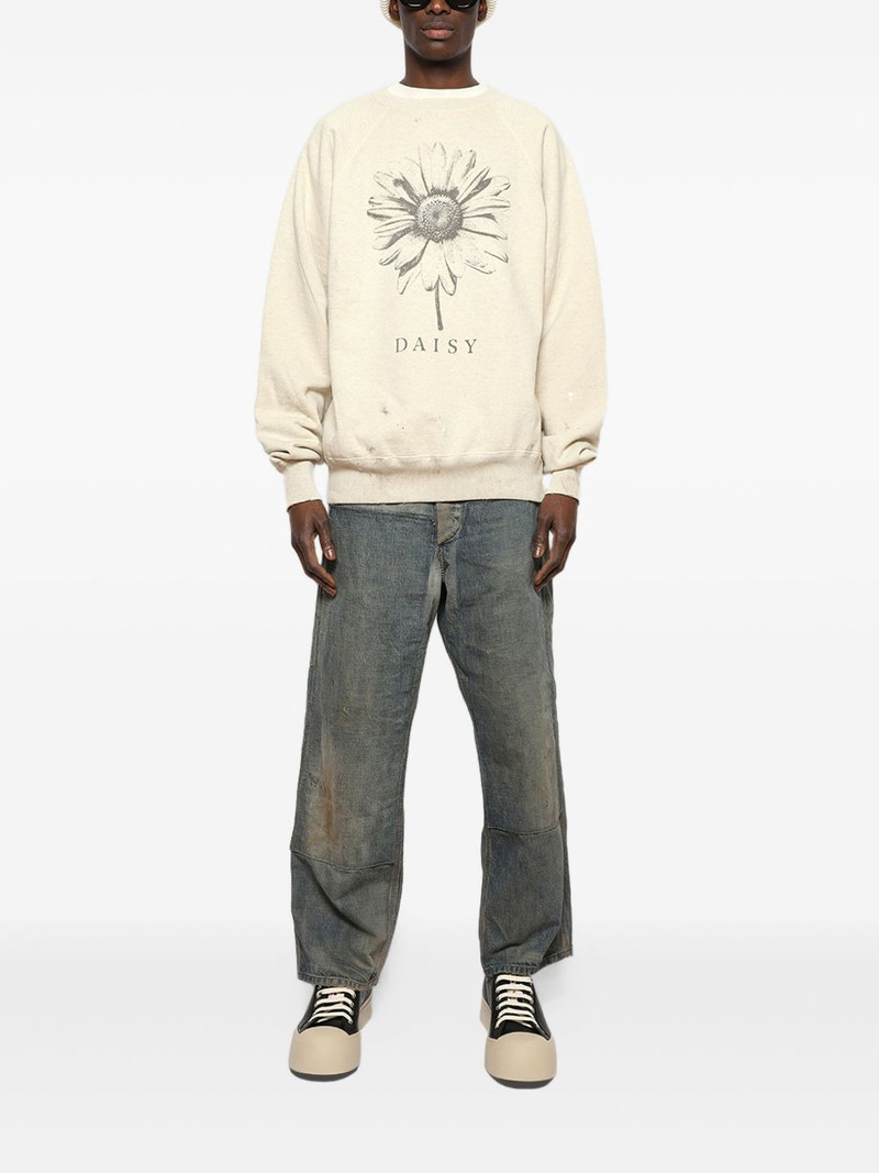 SAINT M×××××× Daisy-print sweatshirt outlook