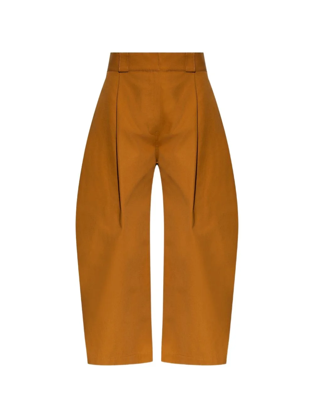 pleated wide-leg cropped trousers - 1