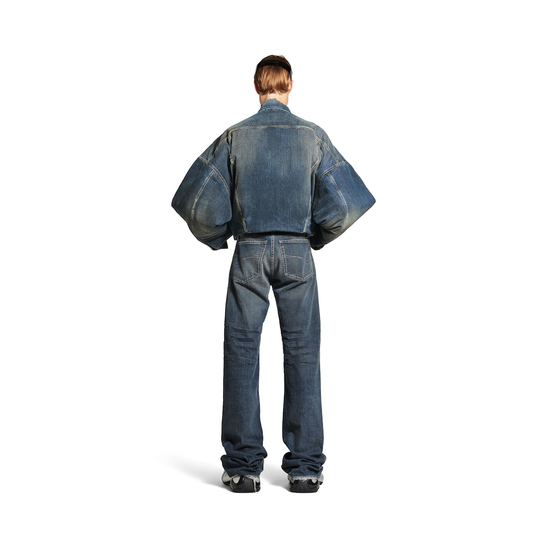 Fitted Low-waist Pants in Blue - 6