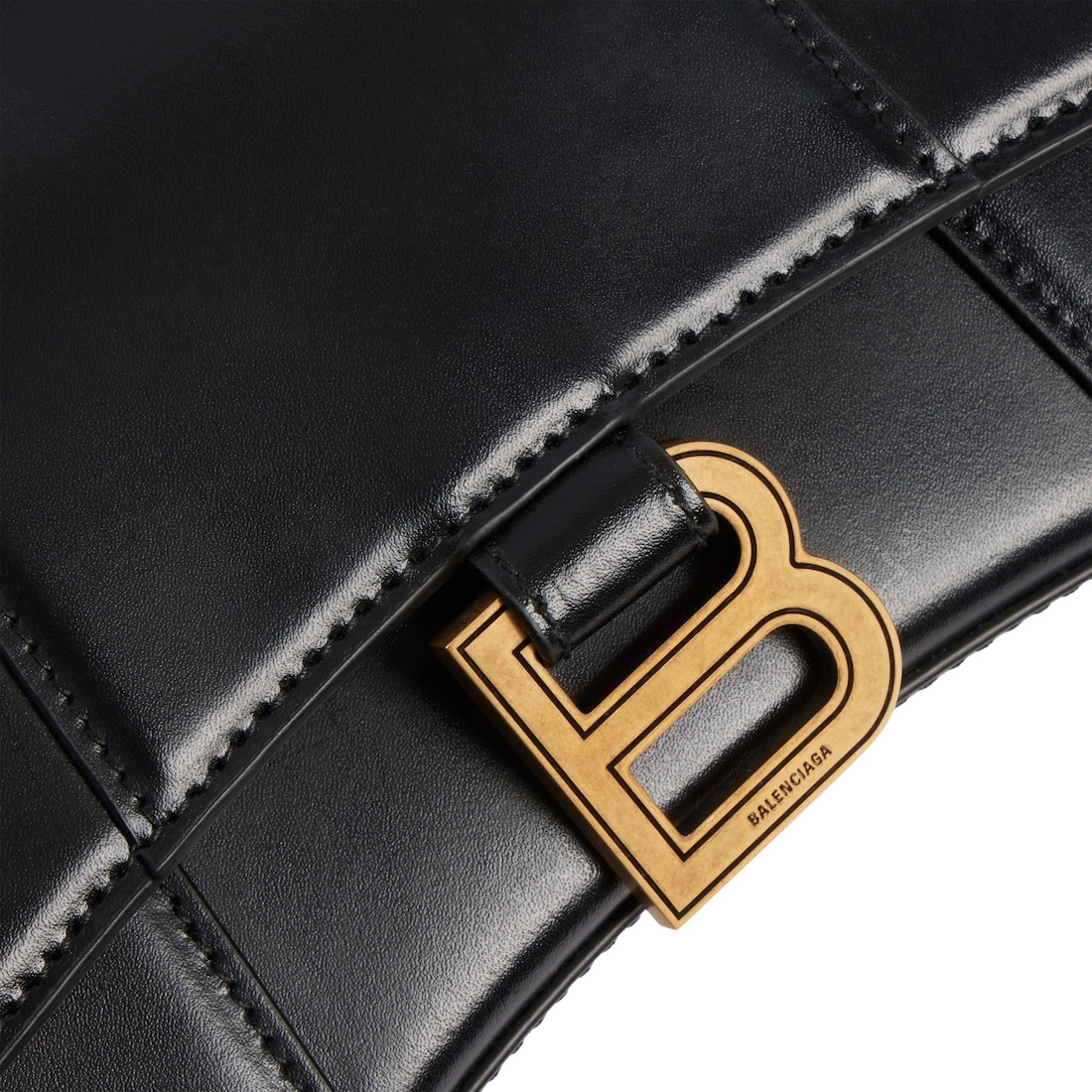 Women's Hourglass Xs Handbag Box in Black - 5