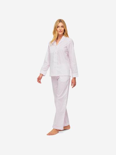 Derek Rose Women's Pyjamas Nelson 92 Cotton Batiste Pink outlook