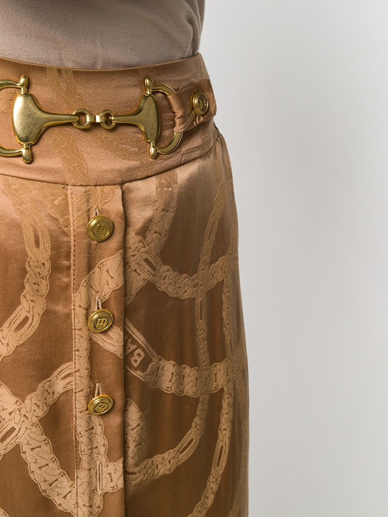chain logo jacquard skirt 5