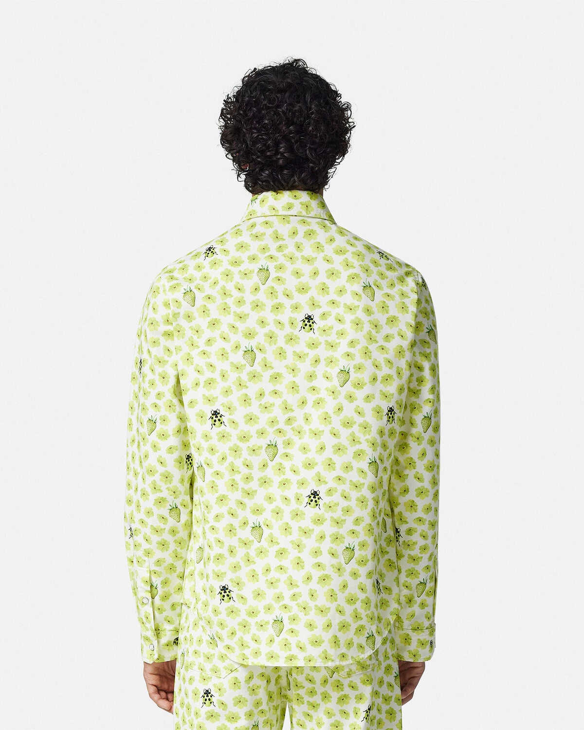Strawberry Garden Denim Shirt - 5