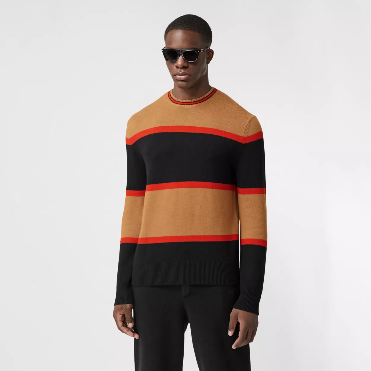 Striped Wool Cashmere Sweater - 2