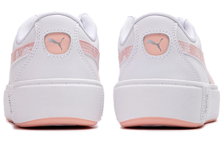 (WMNS) PUMA Smash Platform V2 Untamed Su Shoes For White/Pink 368885-01 - 3