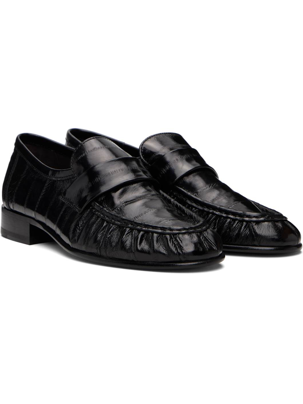 Black Soft Loafers - 4