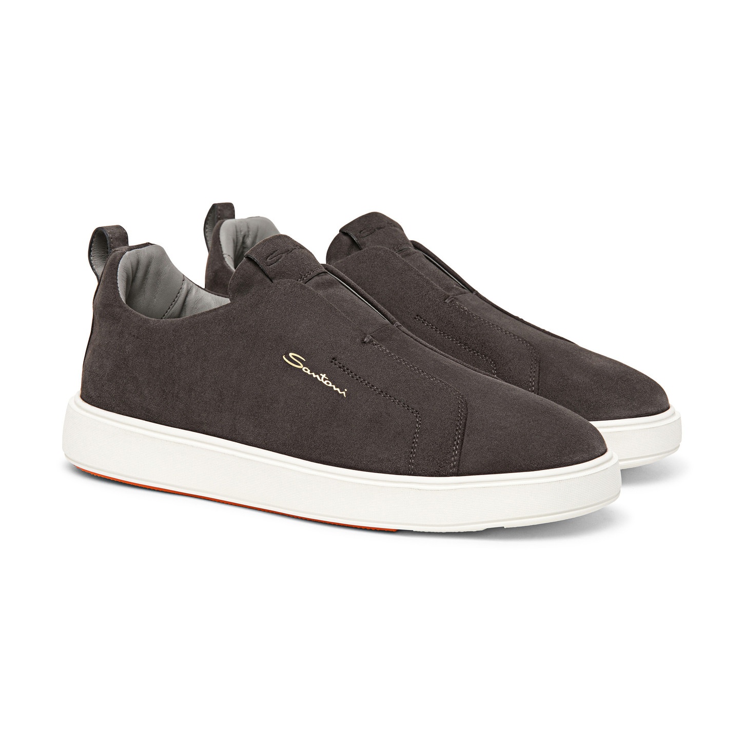 Men’s grey suede slip-on sneaker - 2