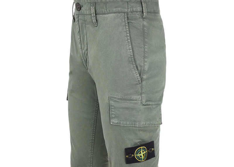 Stone Island Stone Island Skinny Fit Cargo Pants Musk Green outlook