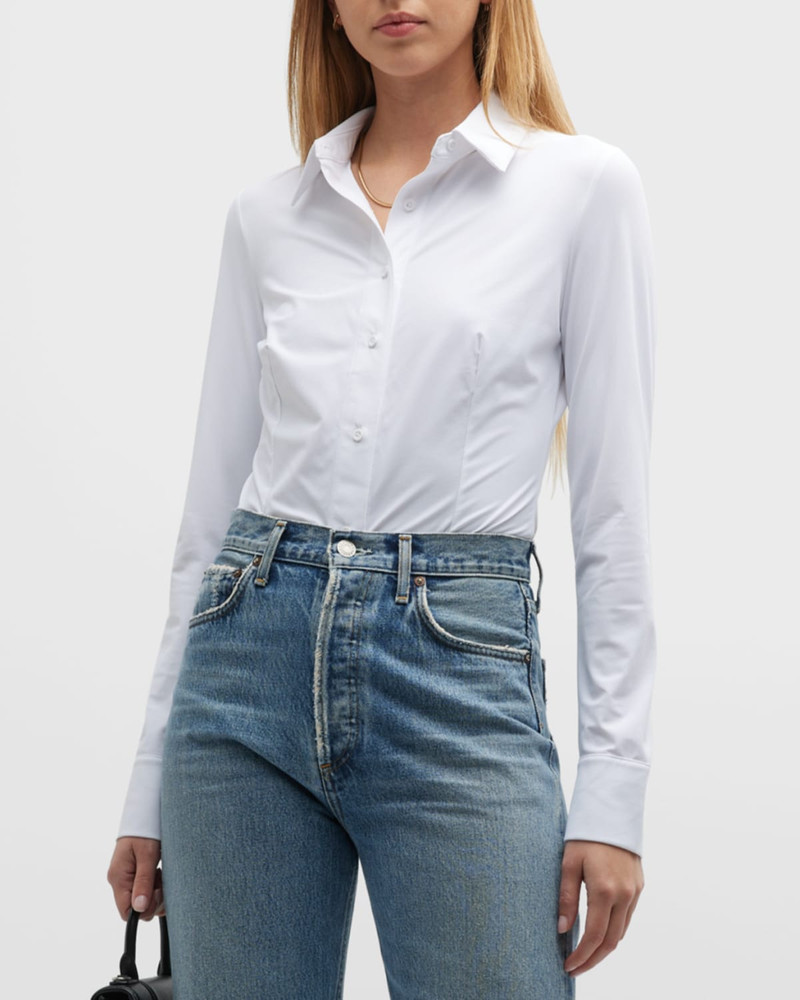 commando Button-Front Oxford Bodysuit outlook