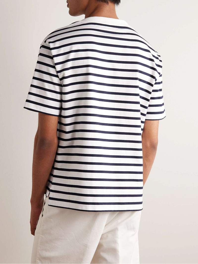 Striped Cotton-Jersey T-Shirt 4