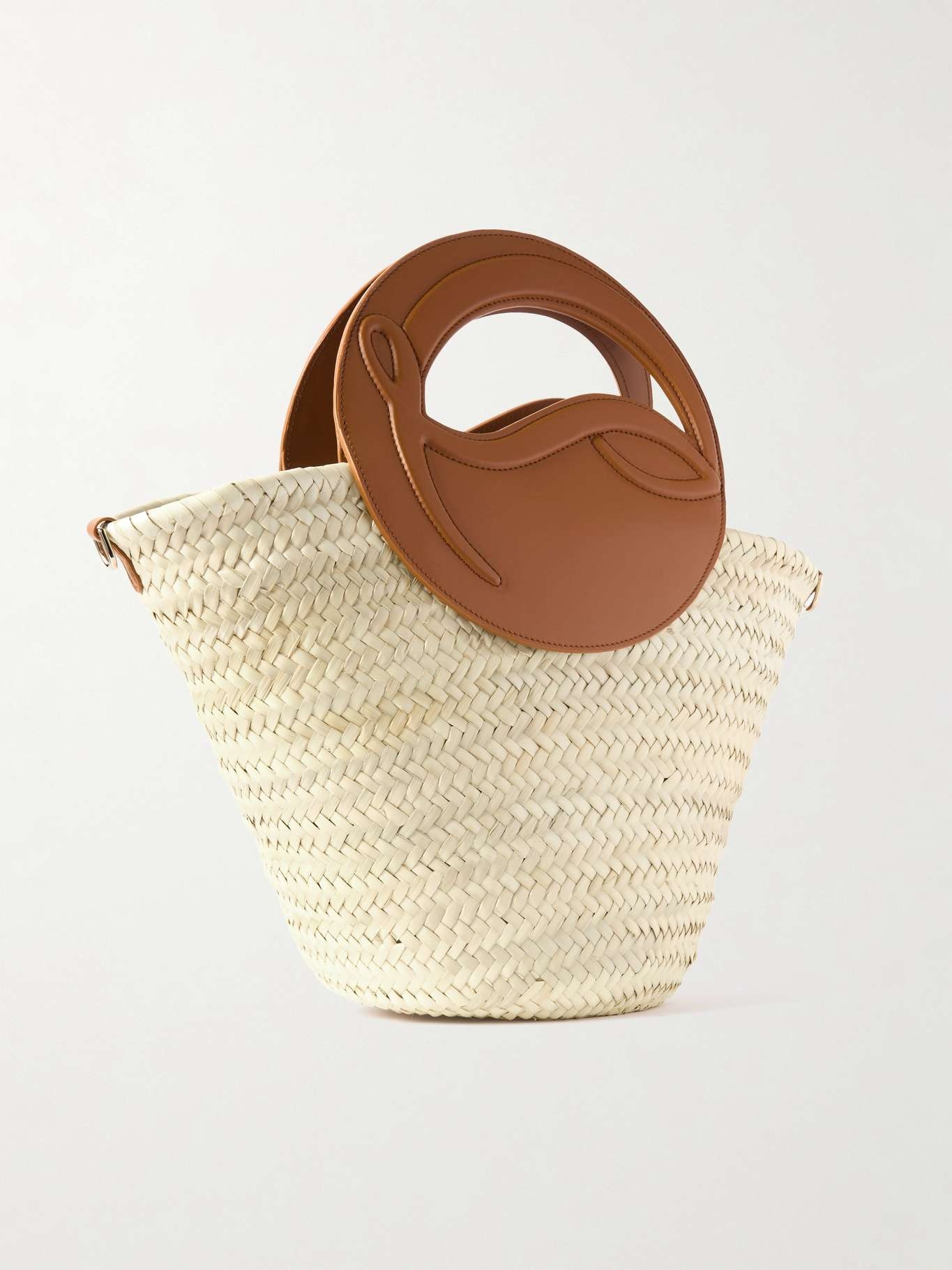 ショルダーバッグ・ポシェット Christian Louboutin Biloumoon straw and leather basket bag Biloumoon straw and leather basket bag in multicoloured