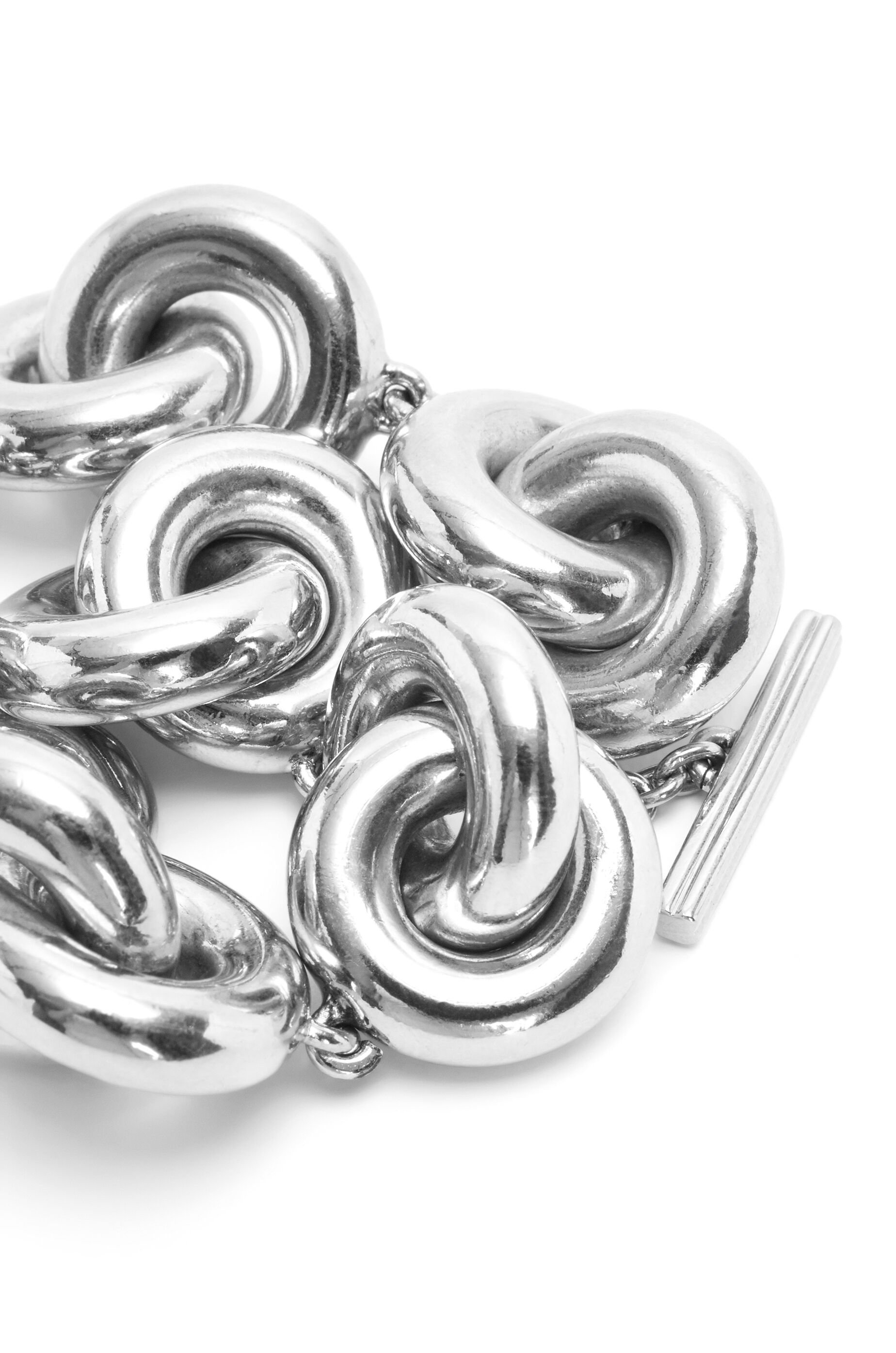 Donut link bracelet in sterling silver - 3