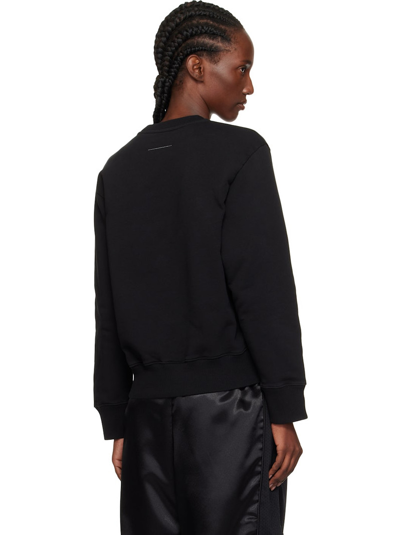Black Unbrushed Sweat Jersey Sweatshirt 3