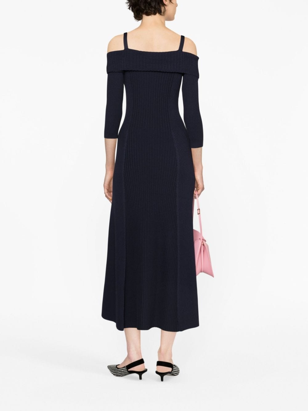 off-shoulder midi dress - 4
