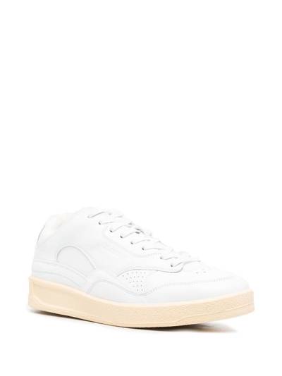 Jil Sander panelled low-top leather sneakers outlook