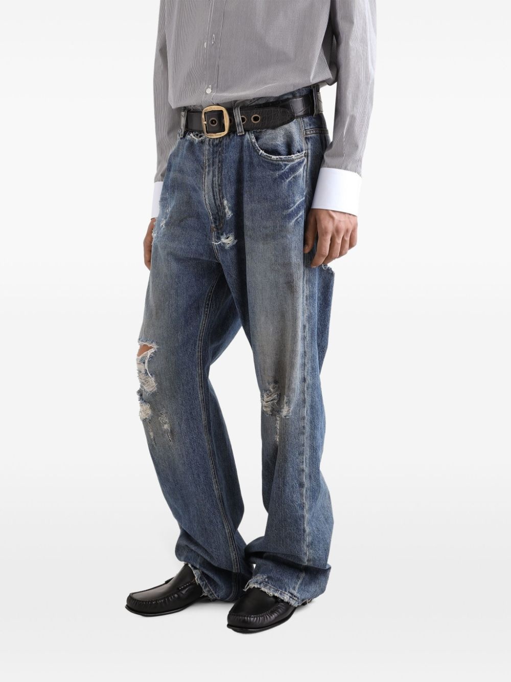 wide-leg jeans - 4