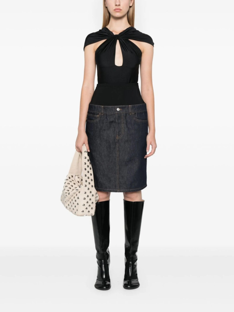 COPERNI hybrid denim midi skirt outlook
