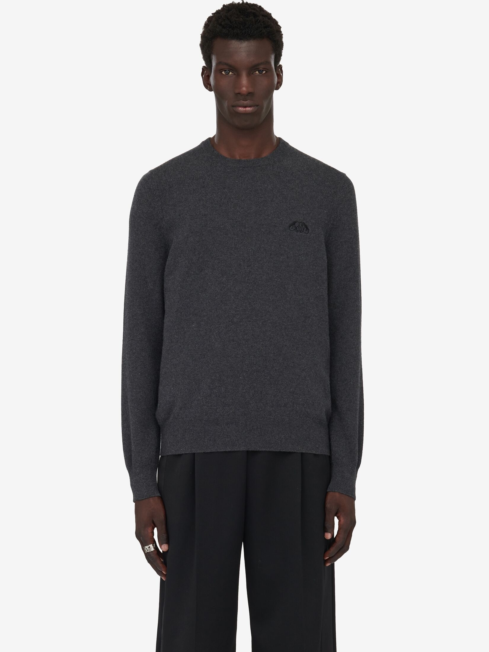 Men's Seal Logo Jumper in Charcoal/black - 5