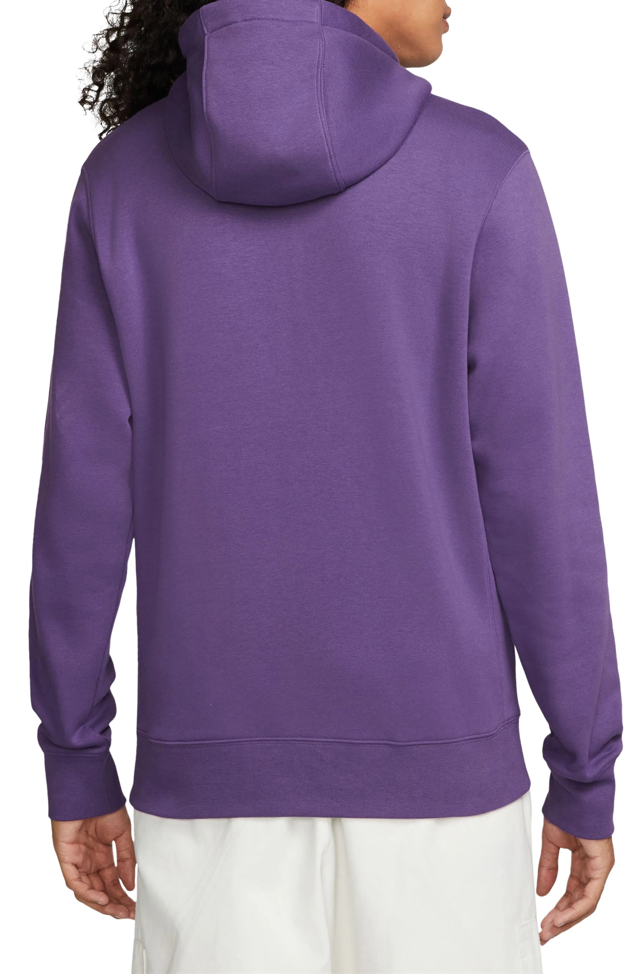 Sportswear Club Hoodie in Purple Cosmos/White - 2