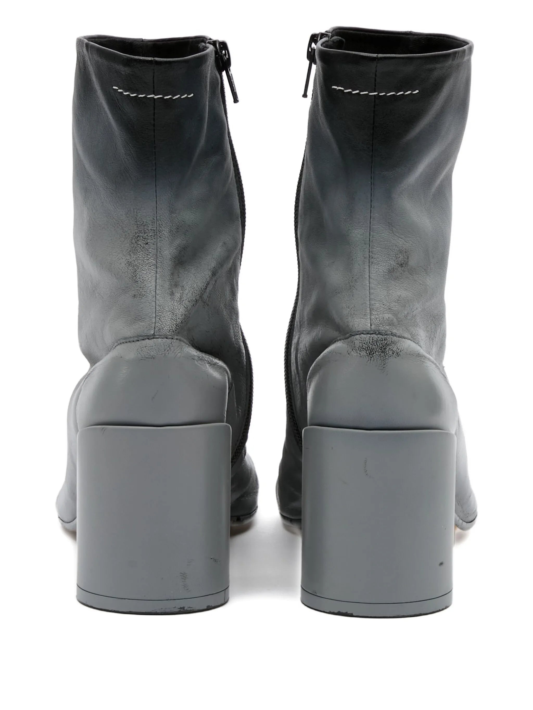 Mm6 Maison Margiela Leather Ankle Boots - 3