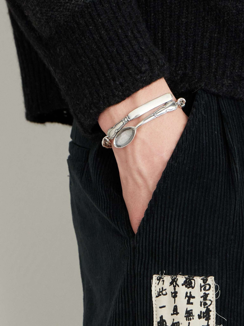Enfants Riches Déprimés Spoon and Knife Silver Bracelet outlook