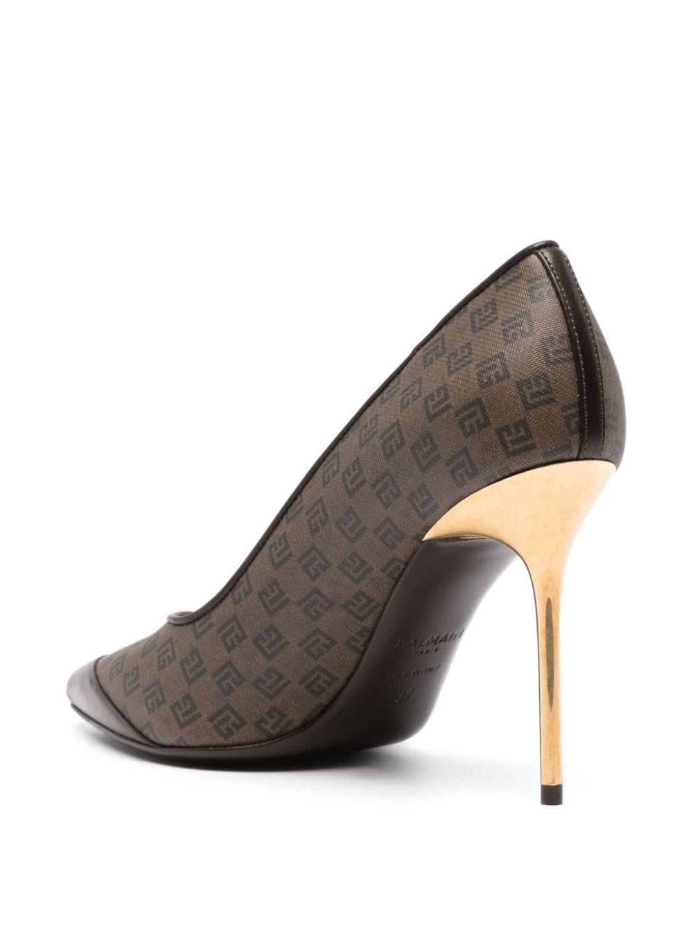 100mm monogrammed pumps - 3