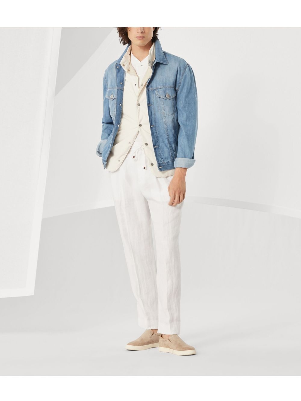button-up denim jacket - 2