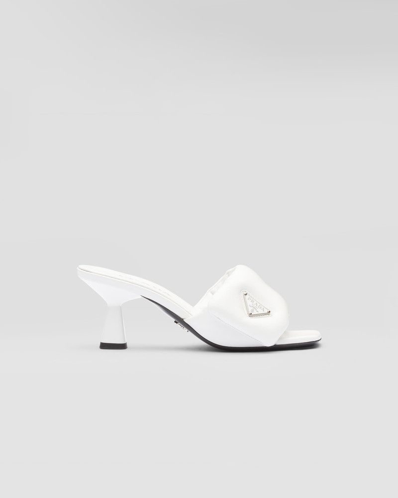 Prada Soft padded nappa sandals outlook