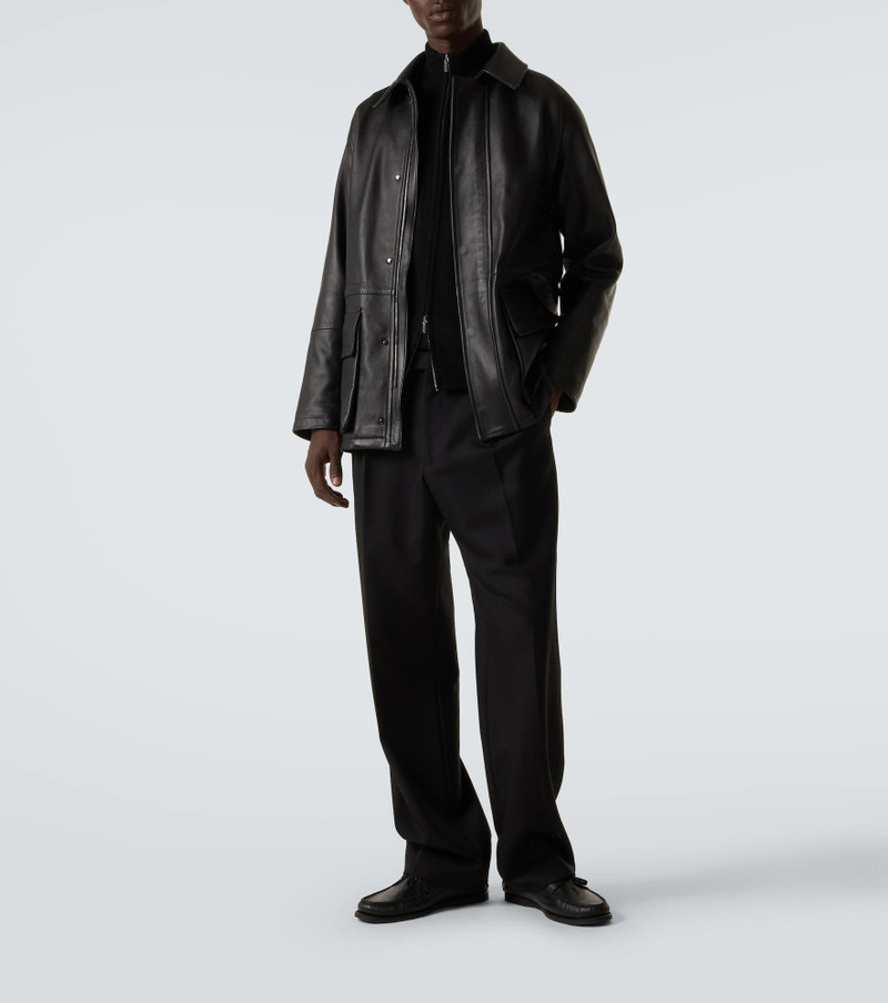 SAMAN AMEL Leather jacket outlook