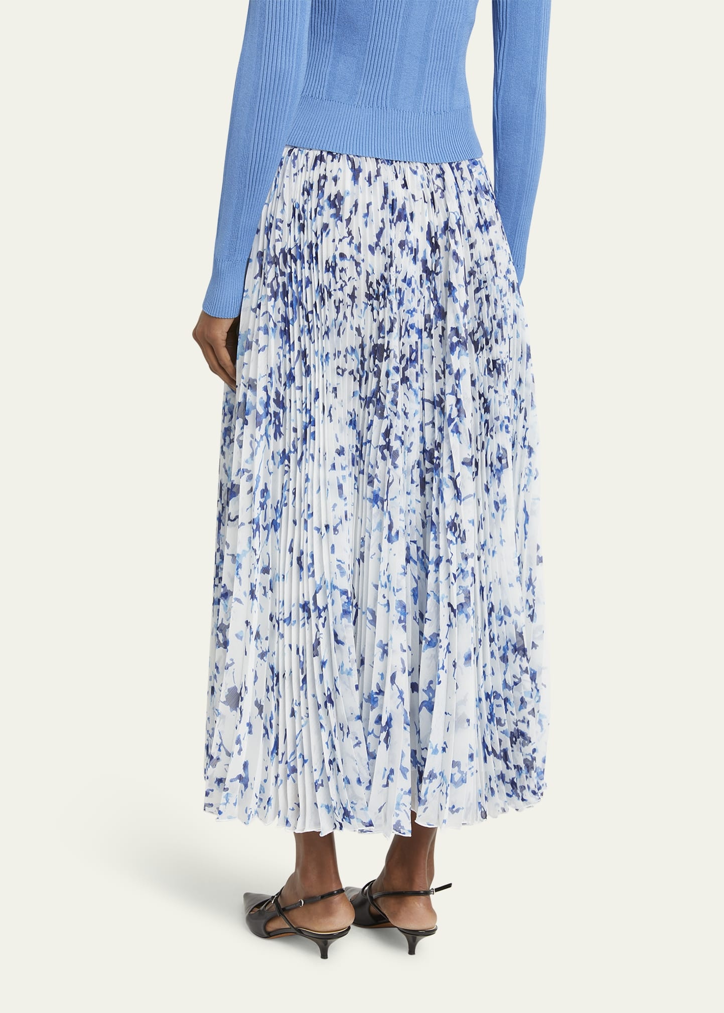 Cecily Printed Crinkle Chiffon Skirt - 3