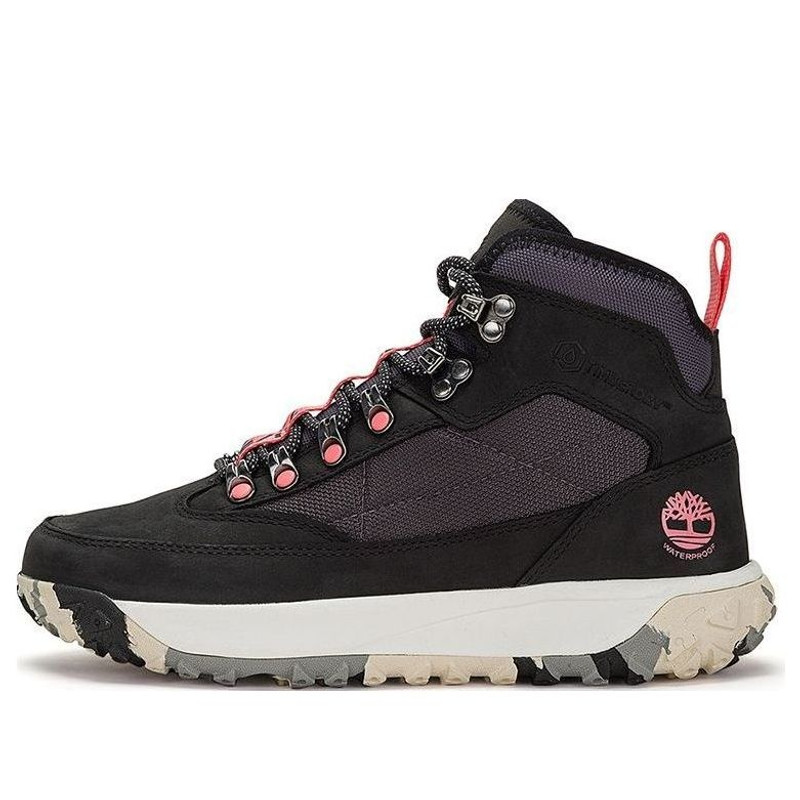 (WMNS) Timberland Greenstride Motion 6 Mid Fabric and Leather Waterproof Hiking Boot 'Black' A5Z3RW 1