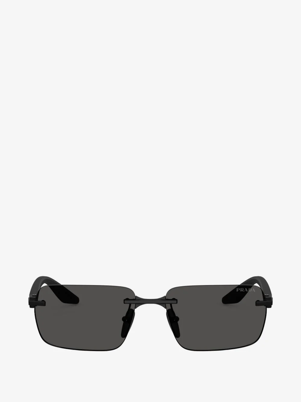 rimless rectangle-frame sunglasses - 1
