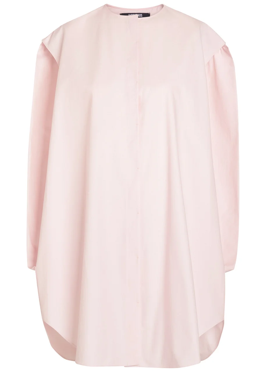 Jacquemus La Robe Berlingot Cotton-poplin Mini Shirt Dress - 1
