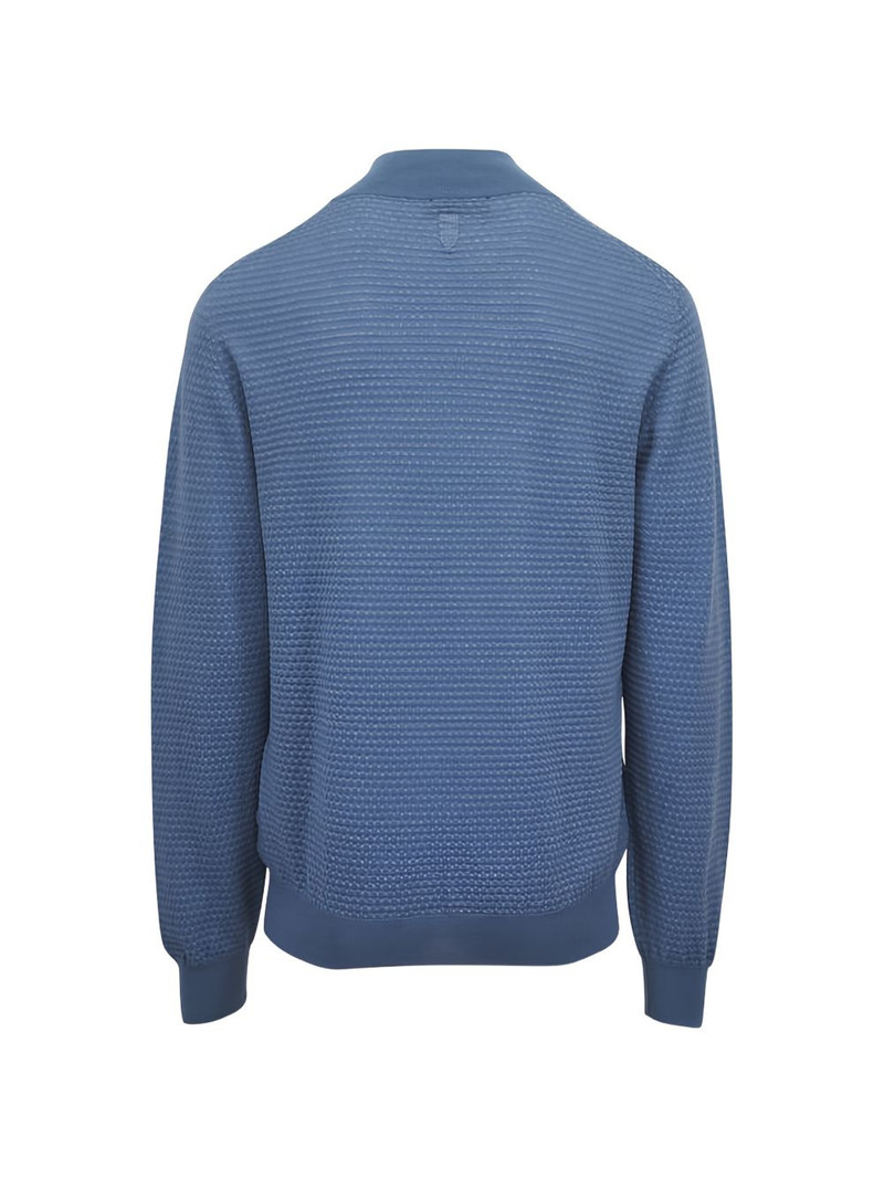 Canali textured zip sweater outlook