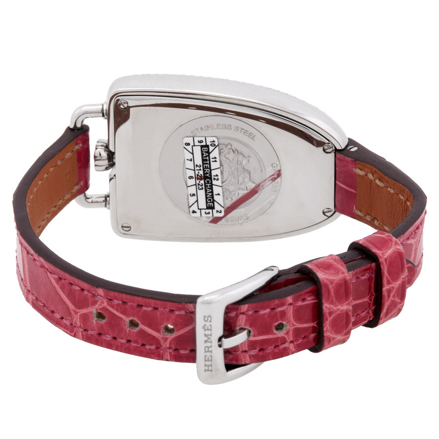 Hermes Galop Quartz Diamond Silver Dial Ladies Watch 047885WW00 - 3