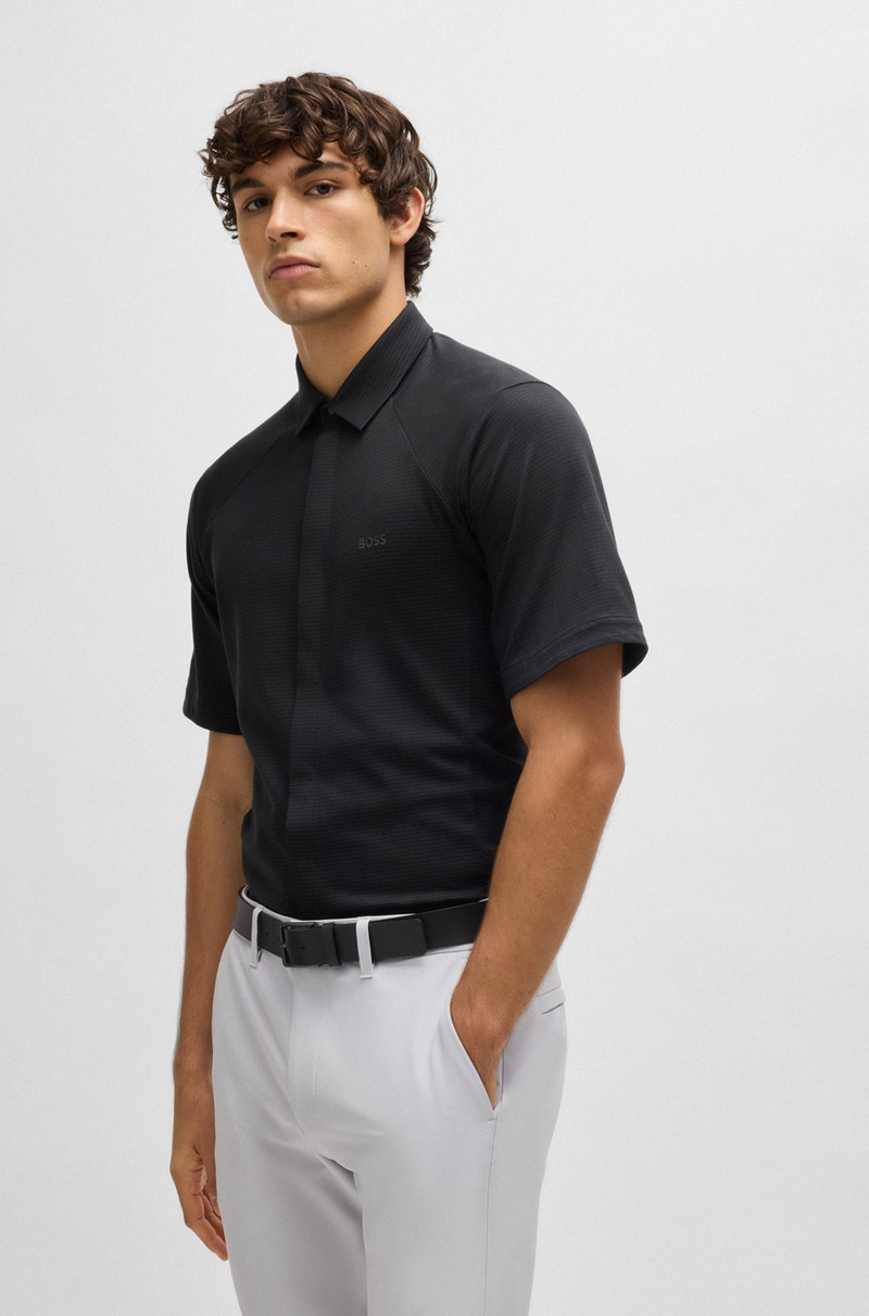 BOSS ITALIAN-LEATHER BELT WITH EMBOSSED STRUCTURE outlook