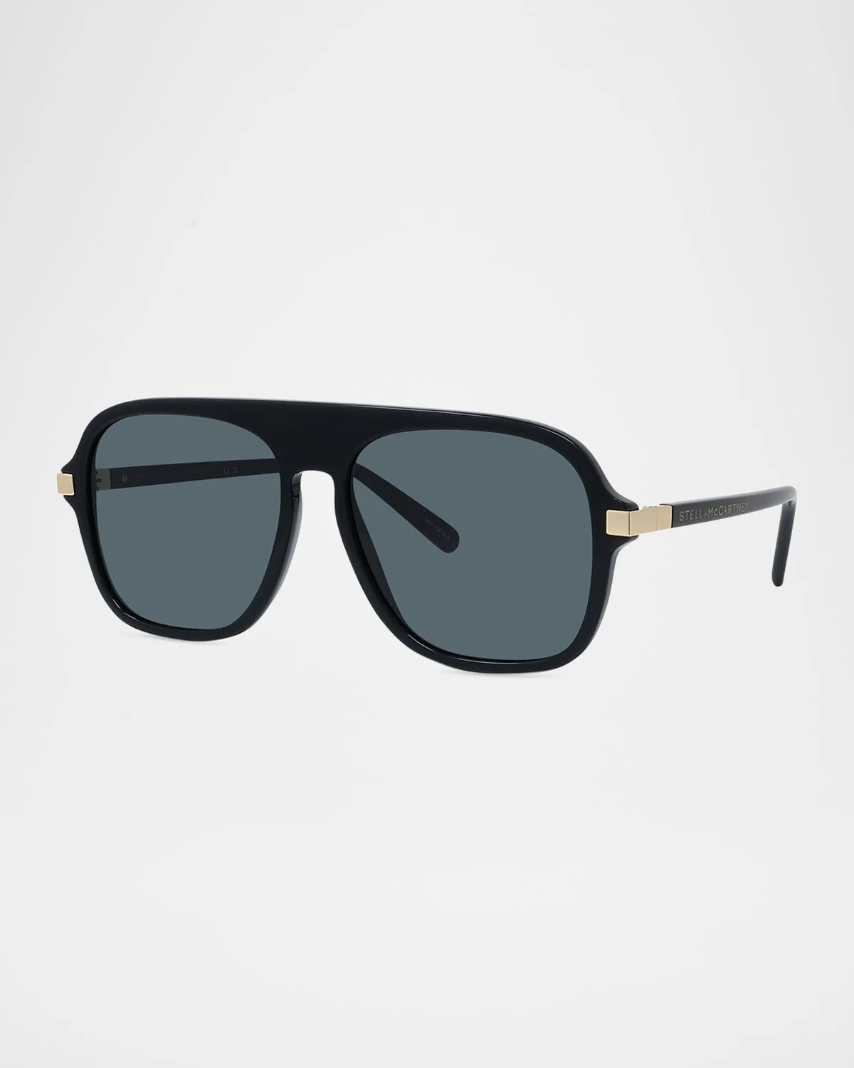 Logo-Print Aviator Acetate Sunglasses - 1