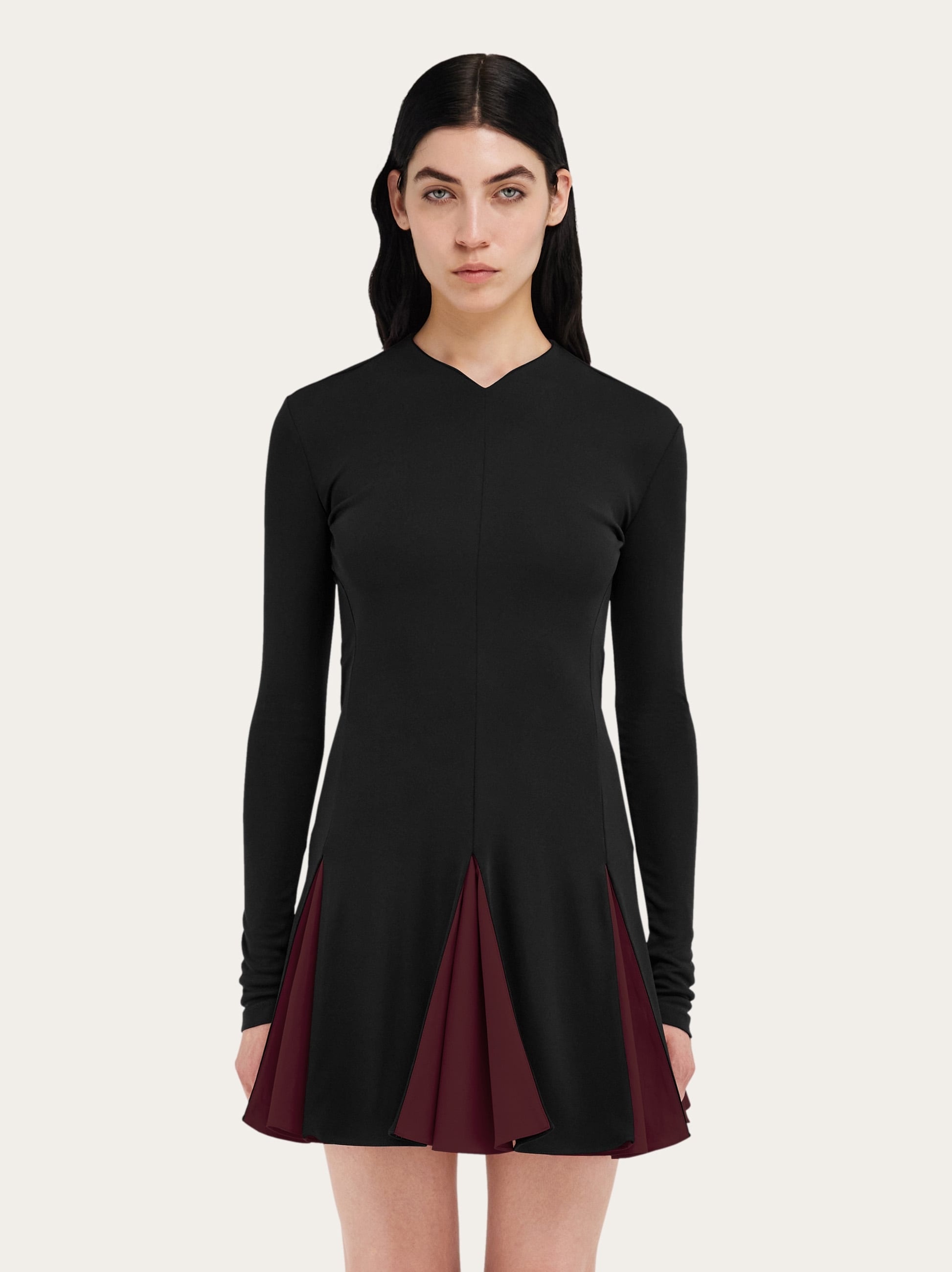 Ribbed skater dress - 2