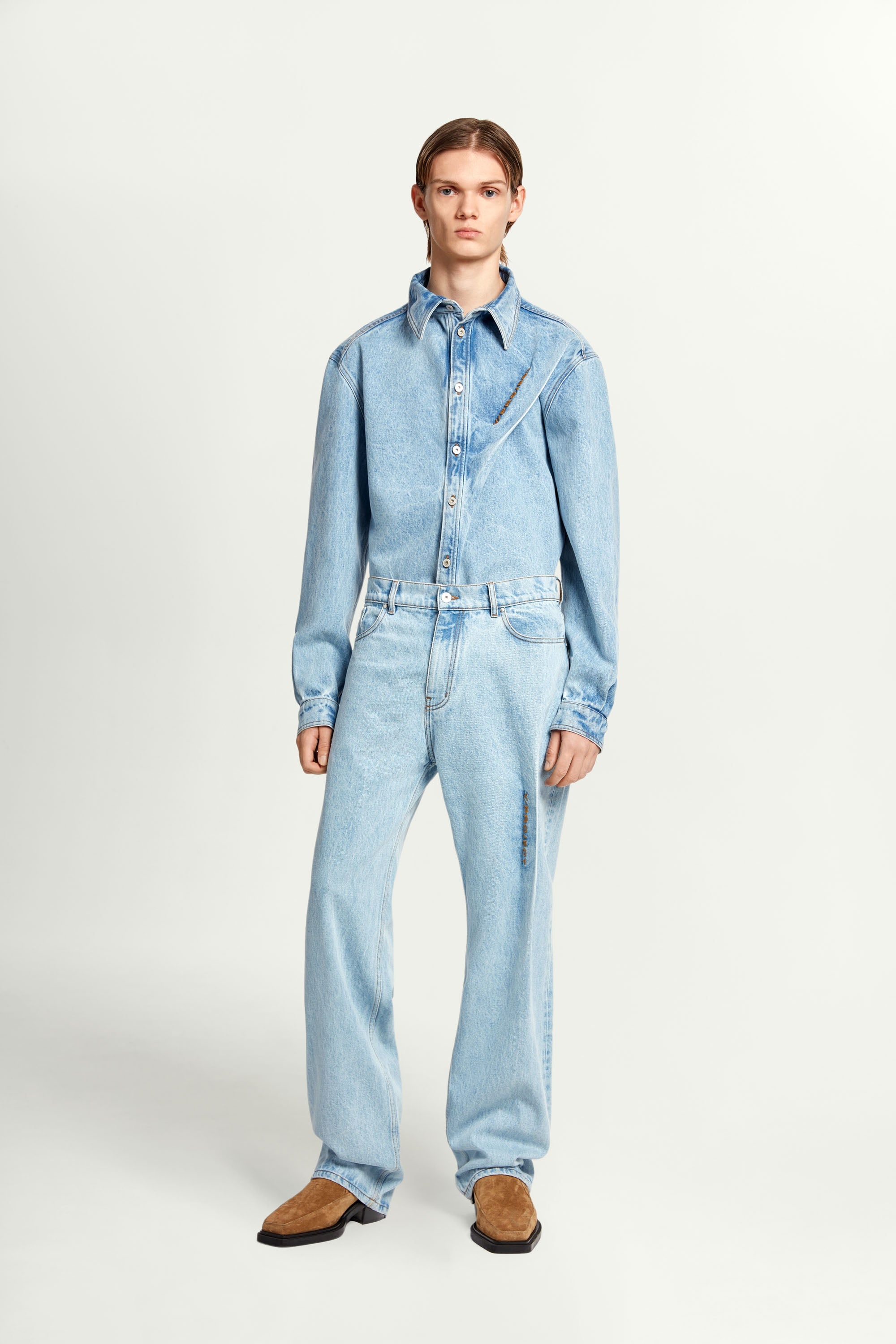Pinched Logo Jeans - 2