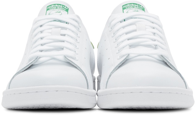 White & Green Stan Smith Sneakers - 2